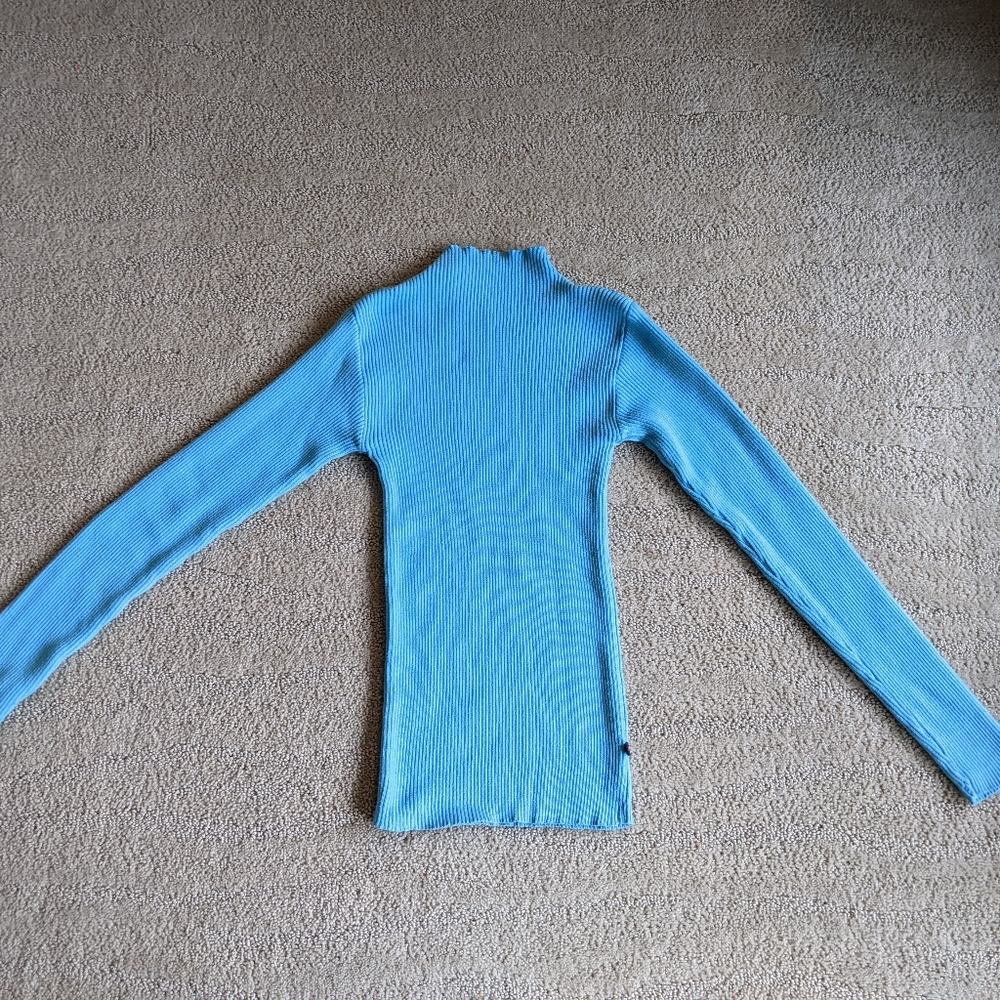 Blue Turtleneck